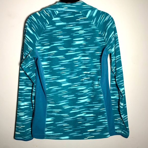 Columbia turquoise half zip fleece - Picture 2 of 6
